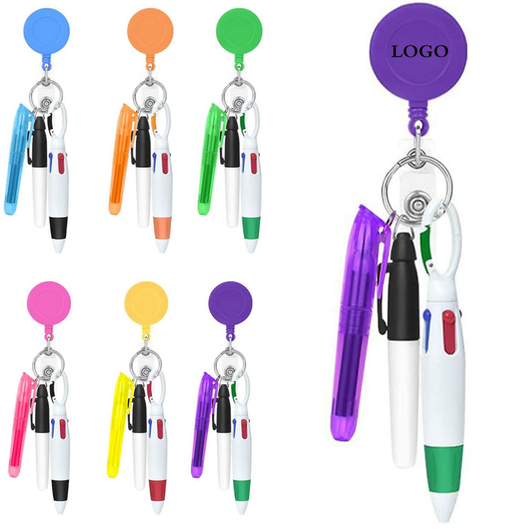 Nurse Pens for Badge with Keychain