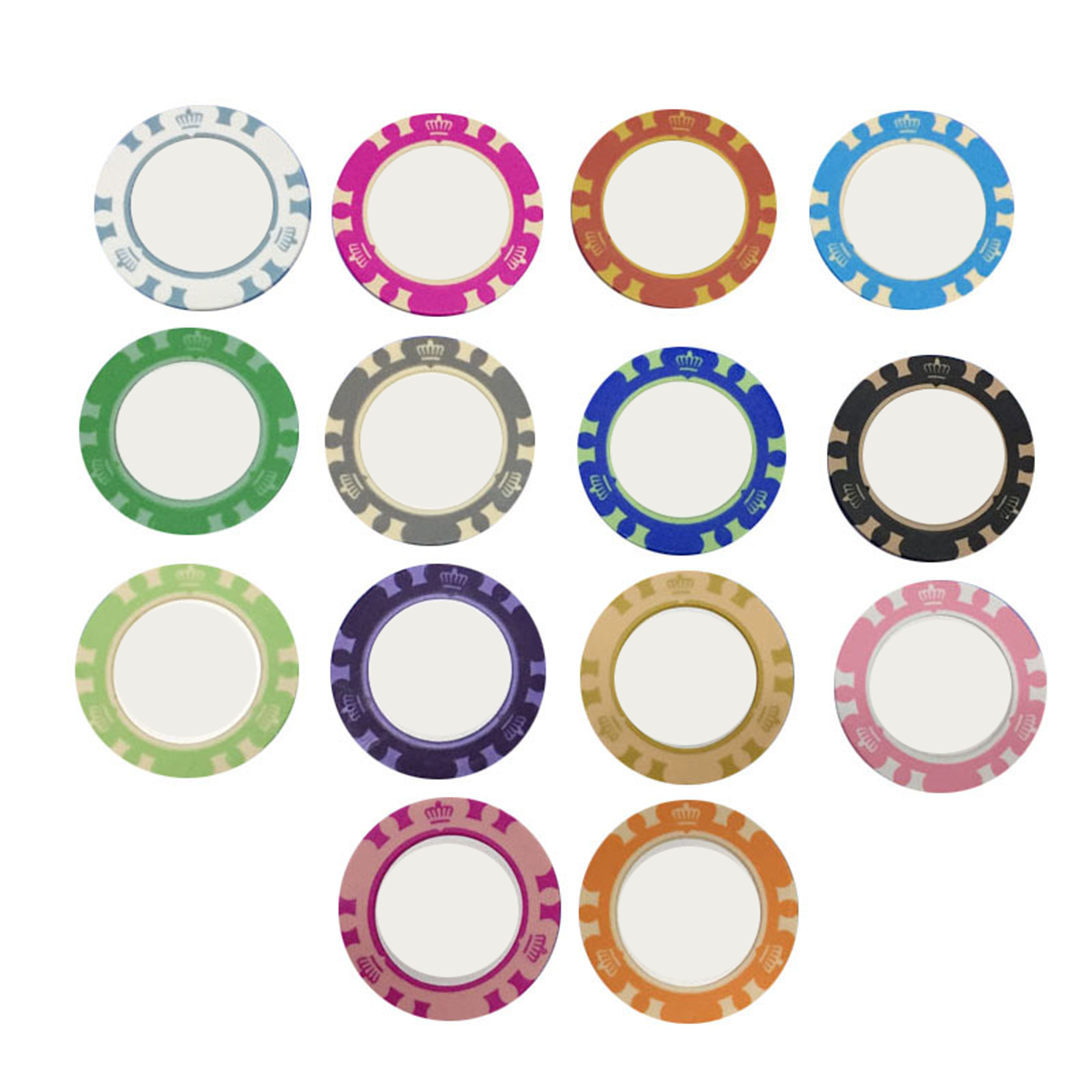 Round Clay Gambling Poker Chips 4