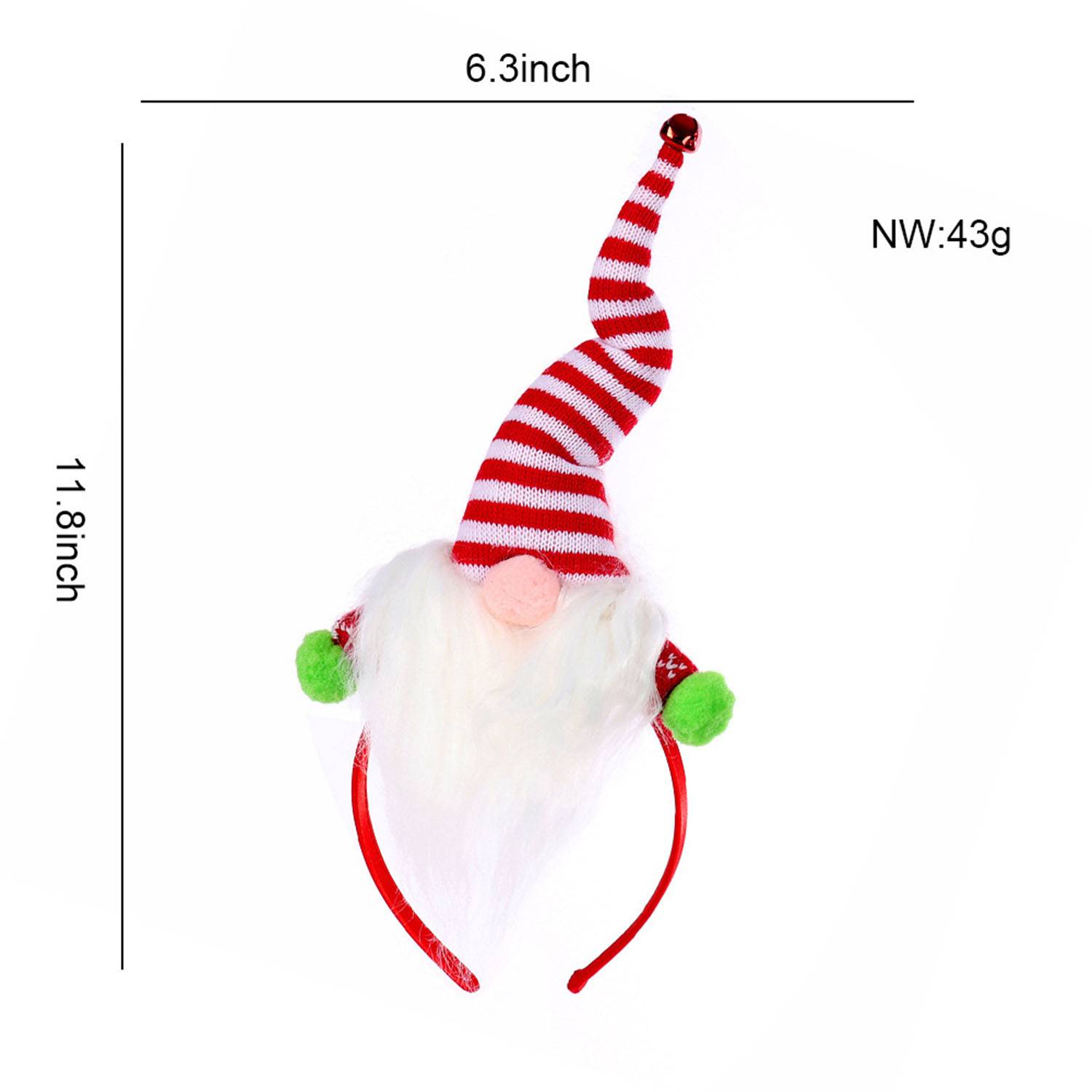 Plastic Christmas Party Feather Hair Accessories Headband 3
