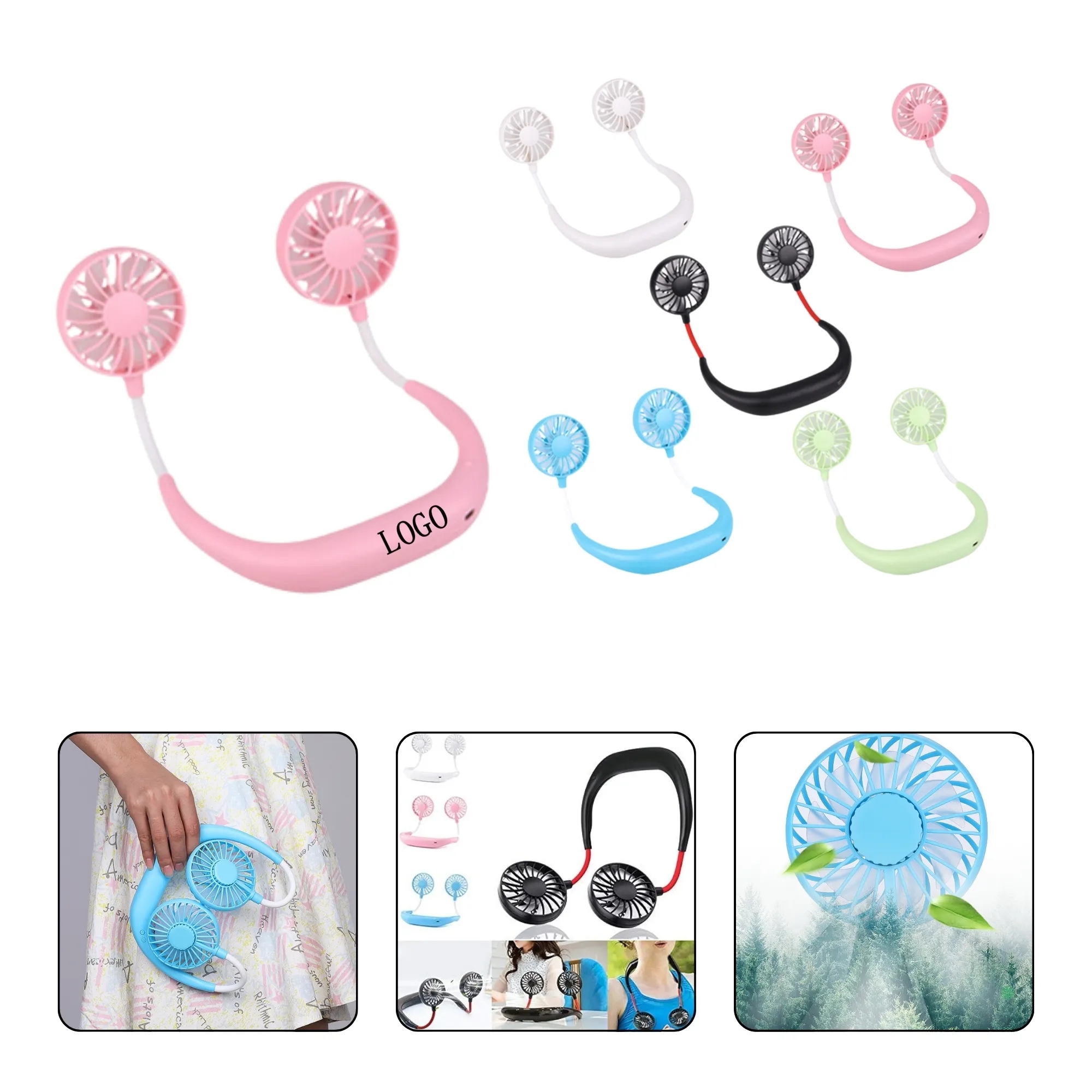Portable Mini Rechargeable Fan Pack 2