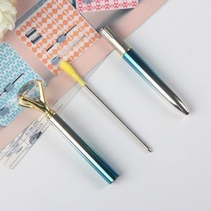Marble Texture Spot Metal Pen With Stylus 7