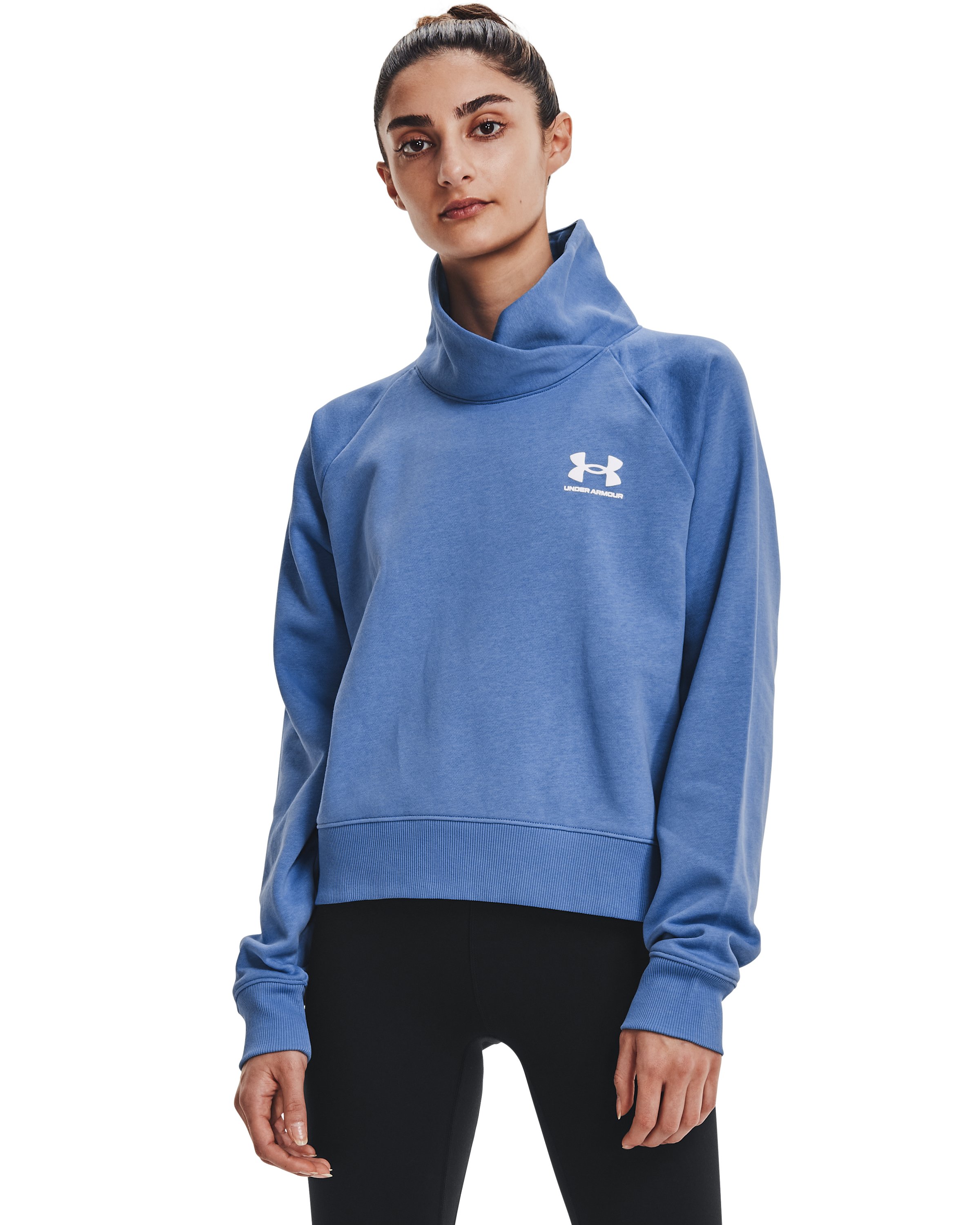 Women's UA Rival Fleece Wrap Neck, custom hoodie or sweatshirt with logo imprint 7