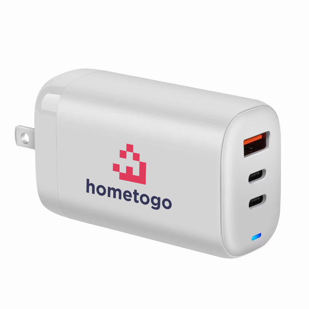 GaN 3-Port Power Adapter with Foldable Plug 9