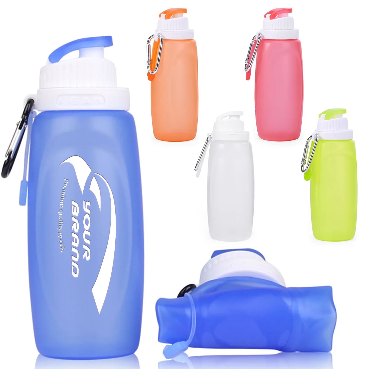 Collapsible Silicone Leakproof Portable Water Bottle 2