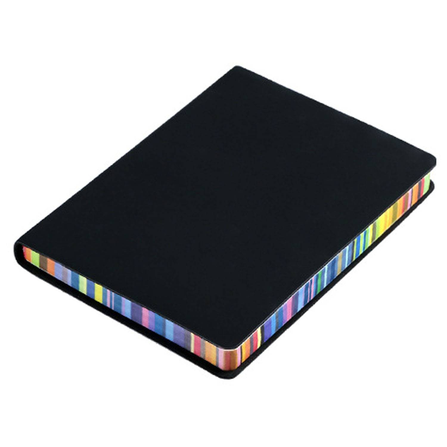 Rainbow Edge Notebook with PU Leather for Office School 4