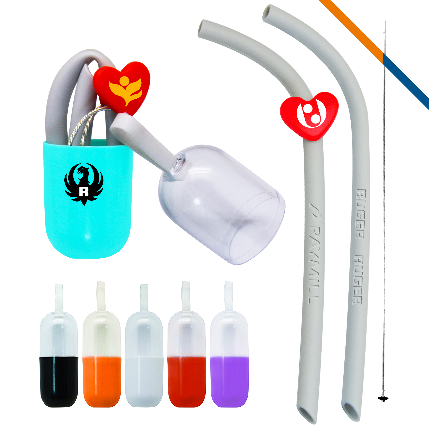 Love Straw Kit, custom straw with logo imprint 2