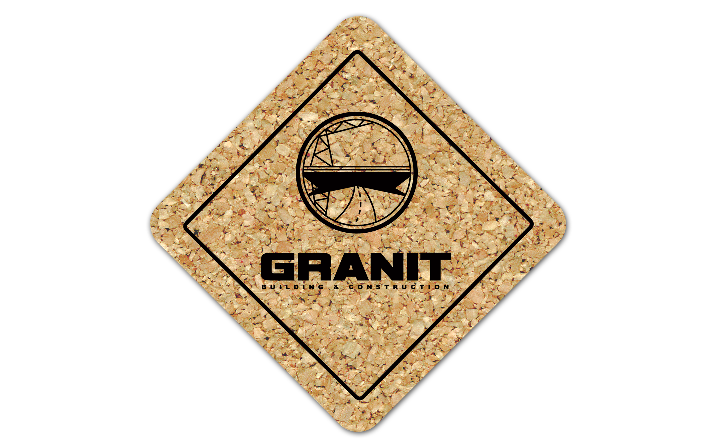Diamond Cork Coaster 6D 1