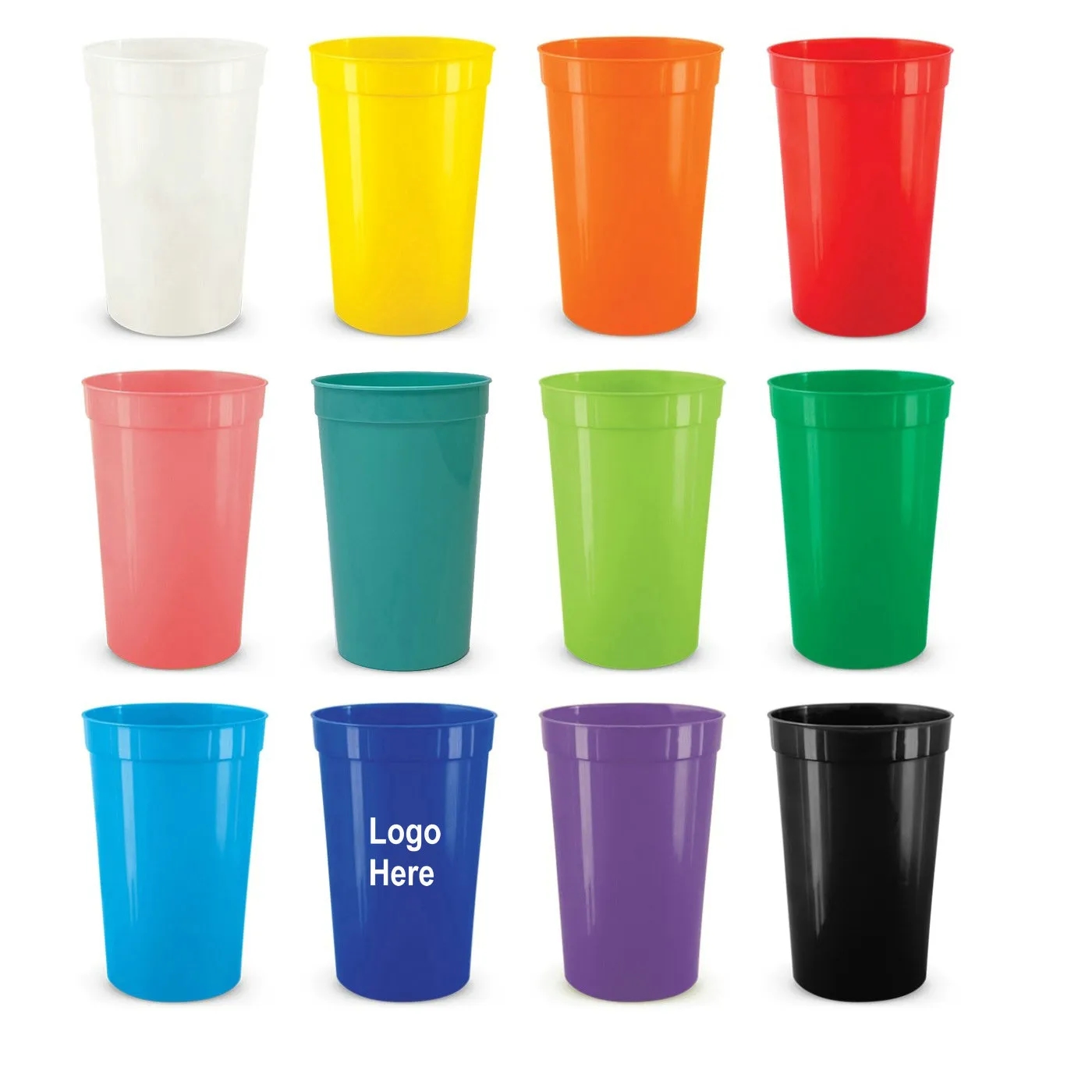 16oz Stadium Reusable Plastic Drink Cups 2
