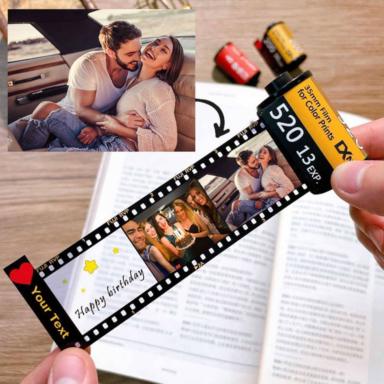 Custom Memory Film Roll Keychain 5