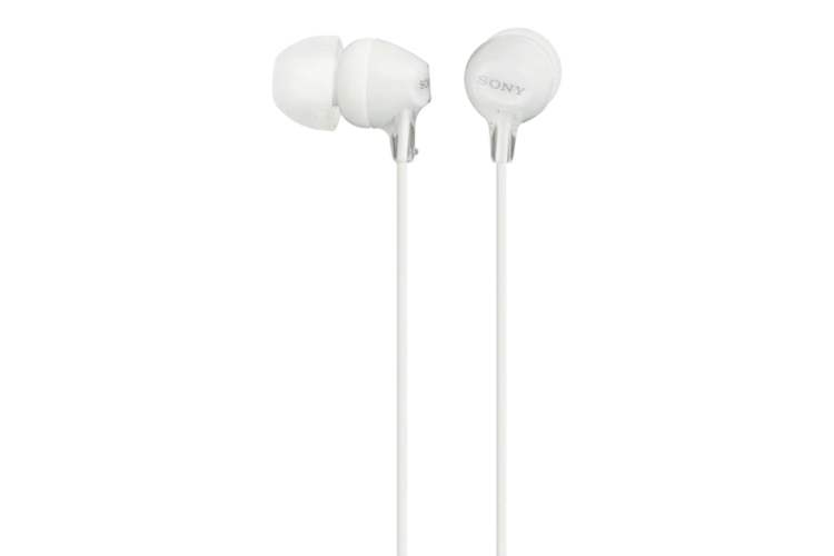 Sony MDR-EX15AP Wired In-Ear Headphones with Microphone - White 1