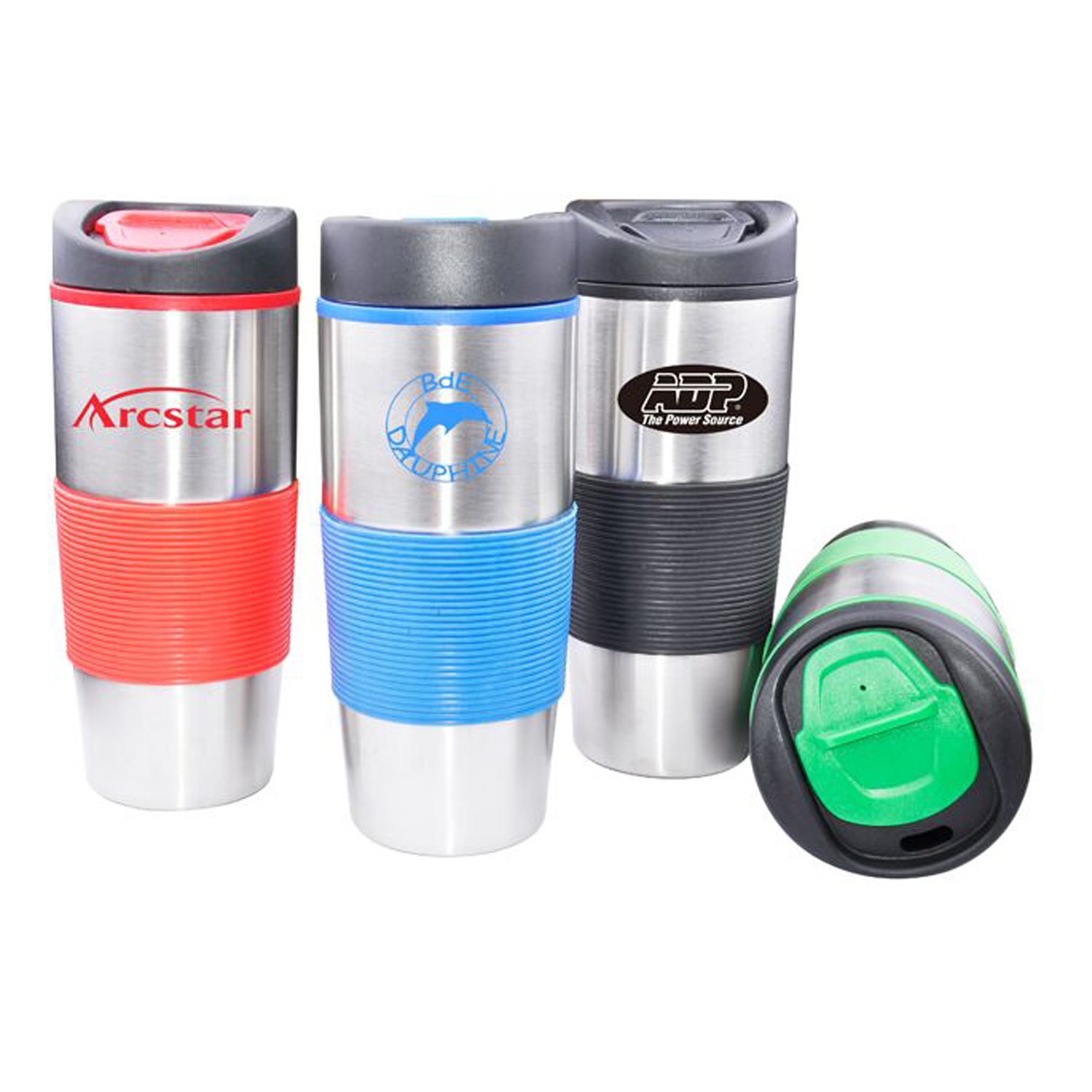 16oz Mighty Grip Stainless Steel Tumbler 1