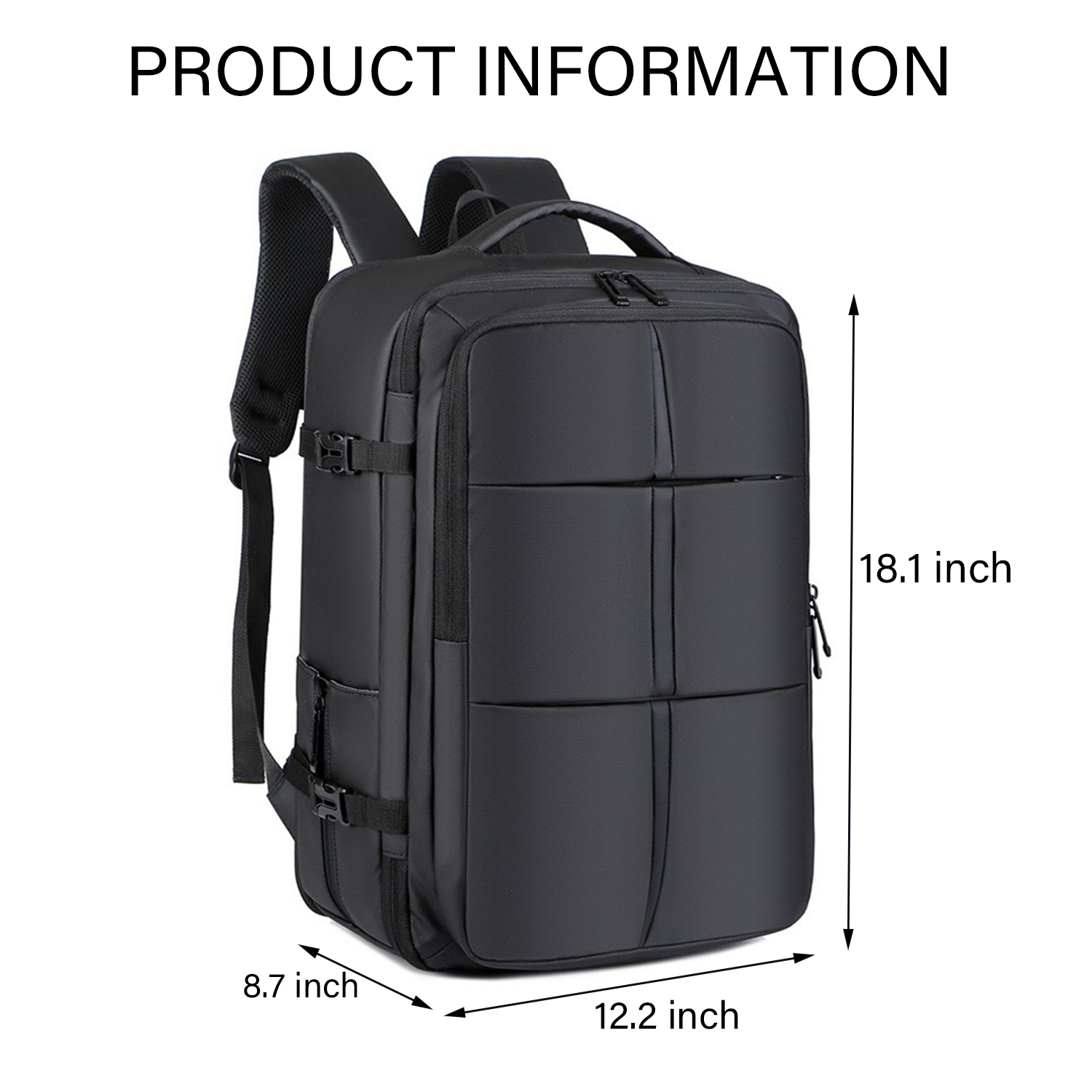 Waterproof Business Luggage Casual Bag Fits For Men Women 2
