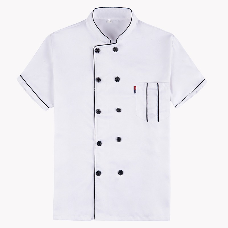 Unisex Short Sleeve Chef Coat Jacket 3