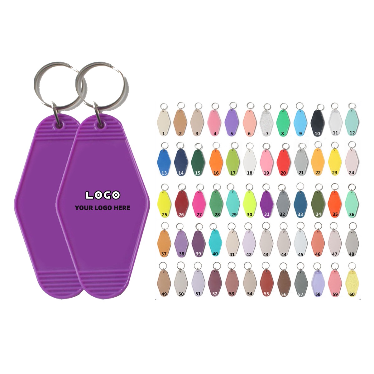 Branded Retro Room Key Tag 1
