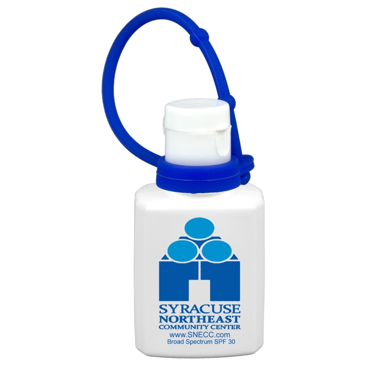 "SunFun L Connect" 1.0 oz Broad Spectrum SPF30 Sunscreen Lotion in Solid White Flip-Top Squeeze Bott 11