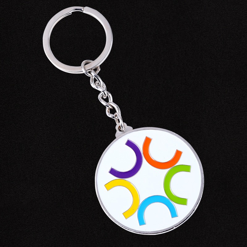 Custom Metal Paint Keychain 1