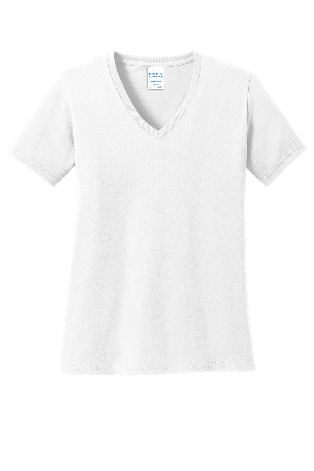 Port & Co Women's Core Cotton V-Neck Tee. LPC54V 93