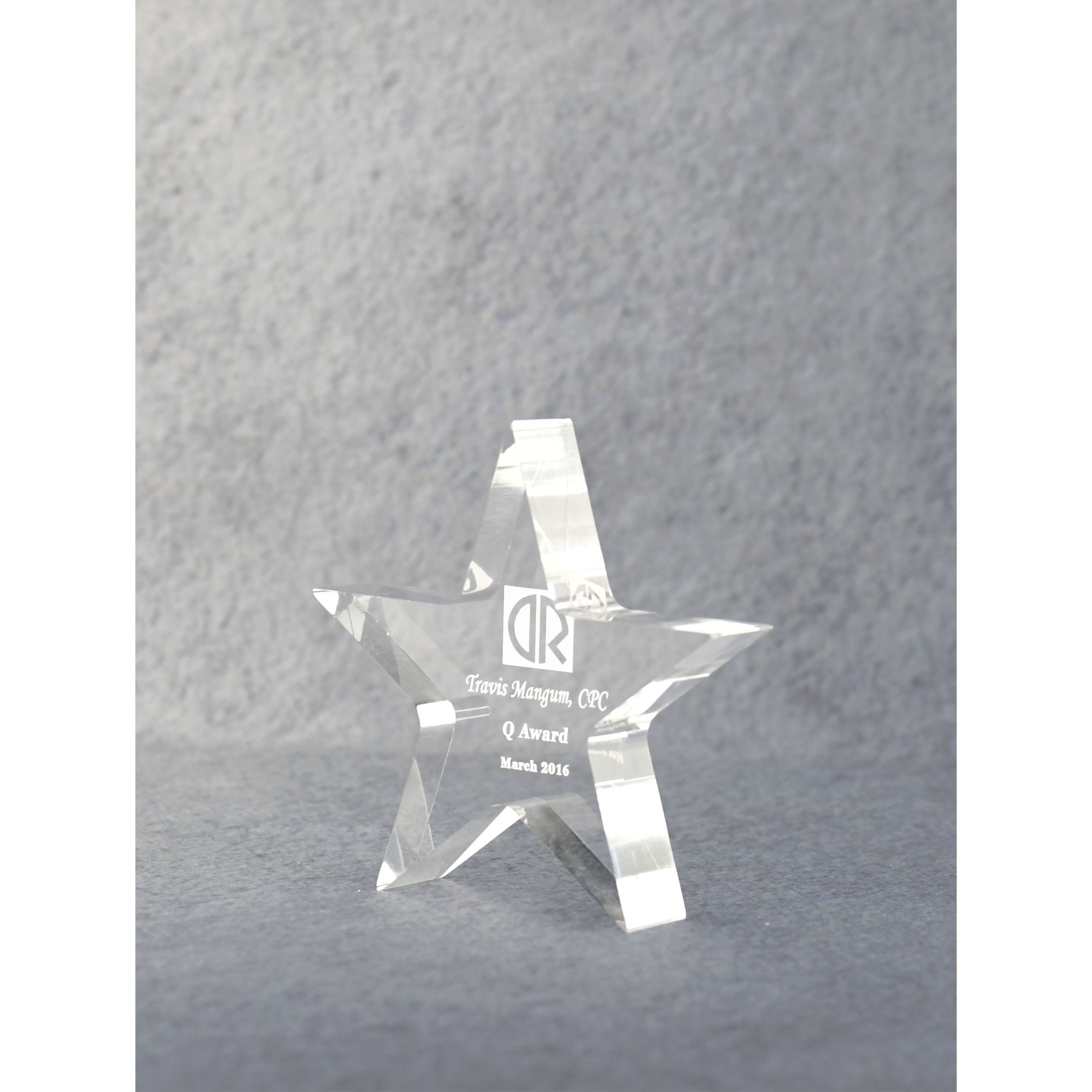 Acrylic Star Performer Paperweight 4