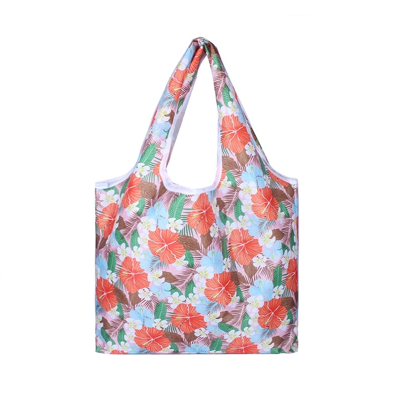 Custom 210D Rip-Stop T-Shirt Style Foldable Bag 11