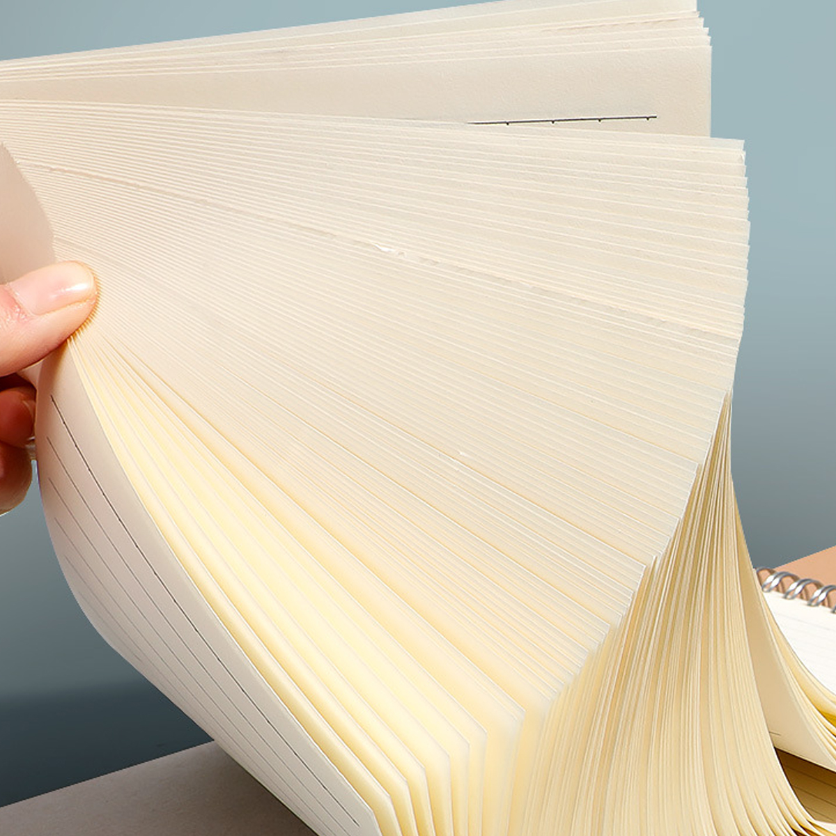 B5 Eco-Friendly Kraft Spiral Notebook Lined Pages Journal 3