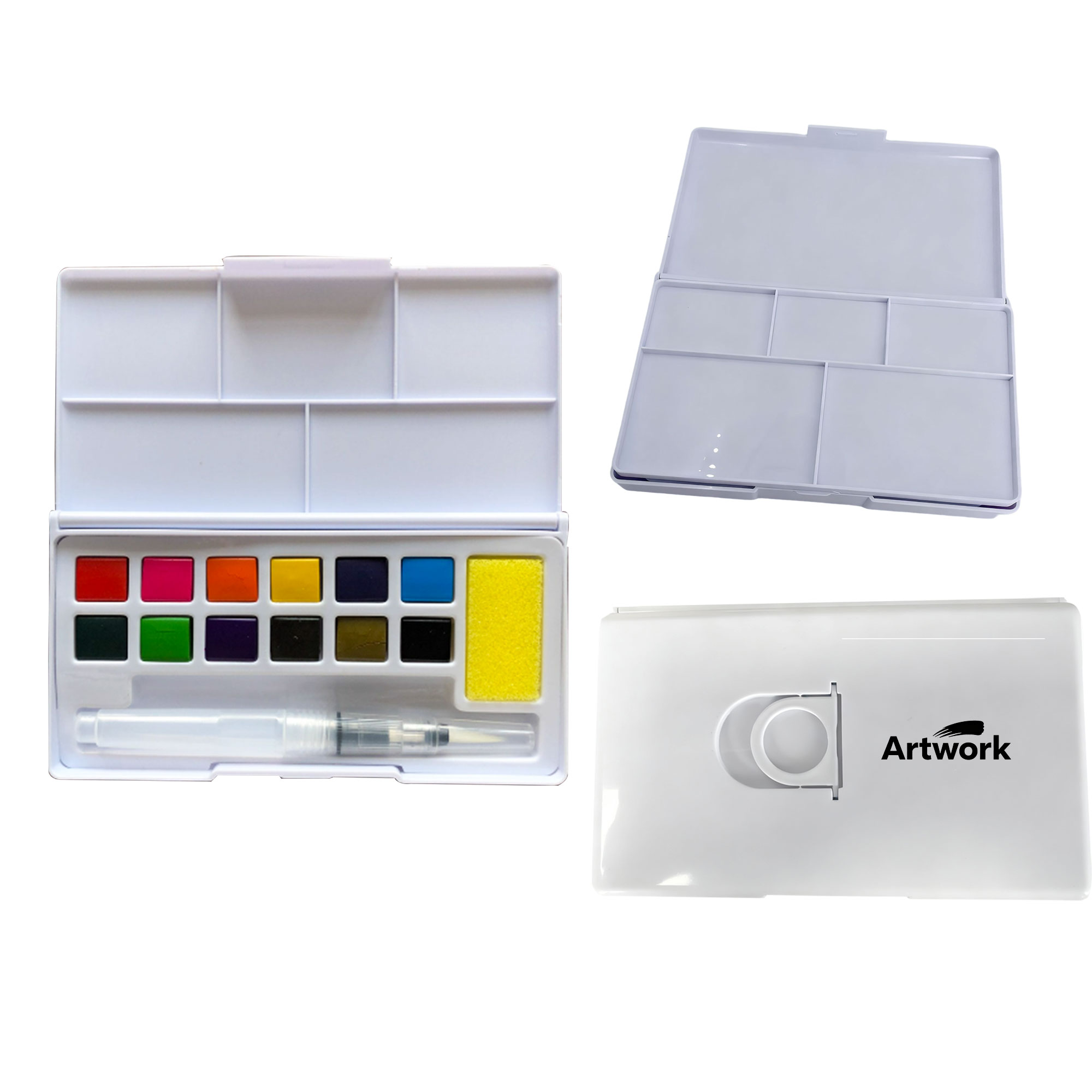 12 Color Solid Watercolor Pigment Set 2