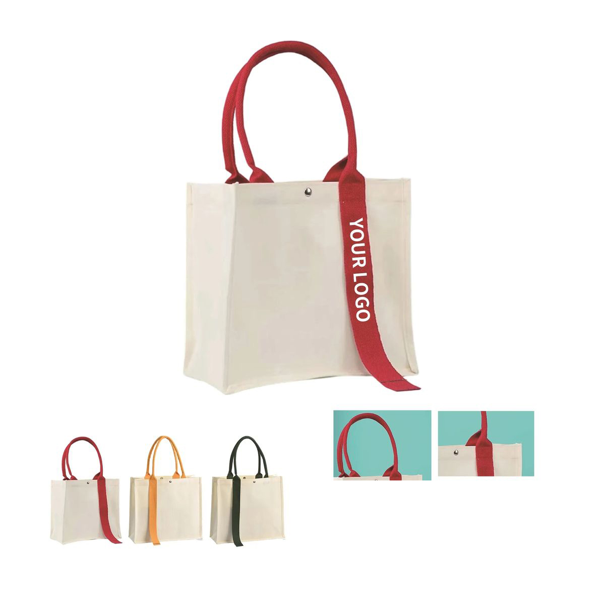 Organizer Tote Bag with Compartments and Sturdy Build, custom tote bag with logo imprint 2