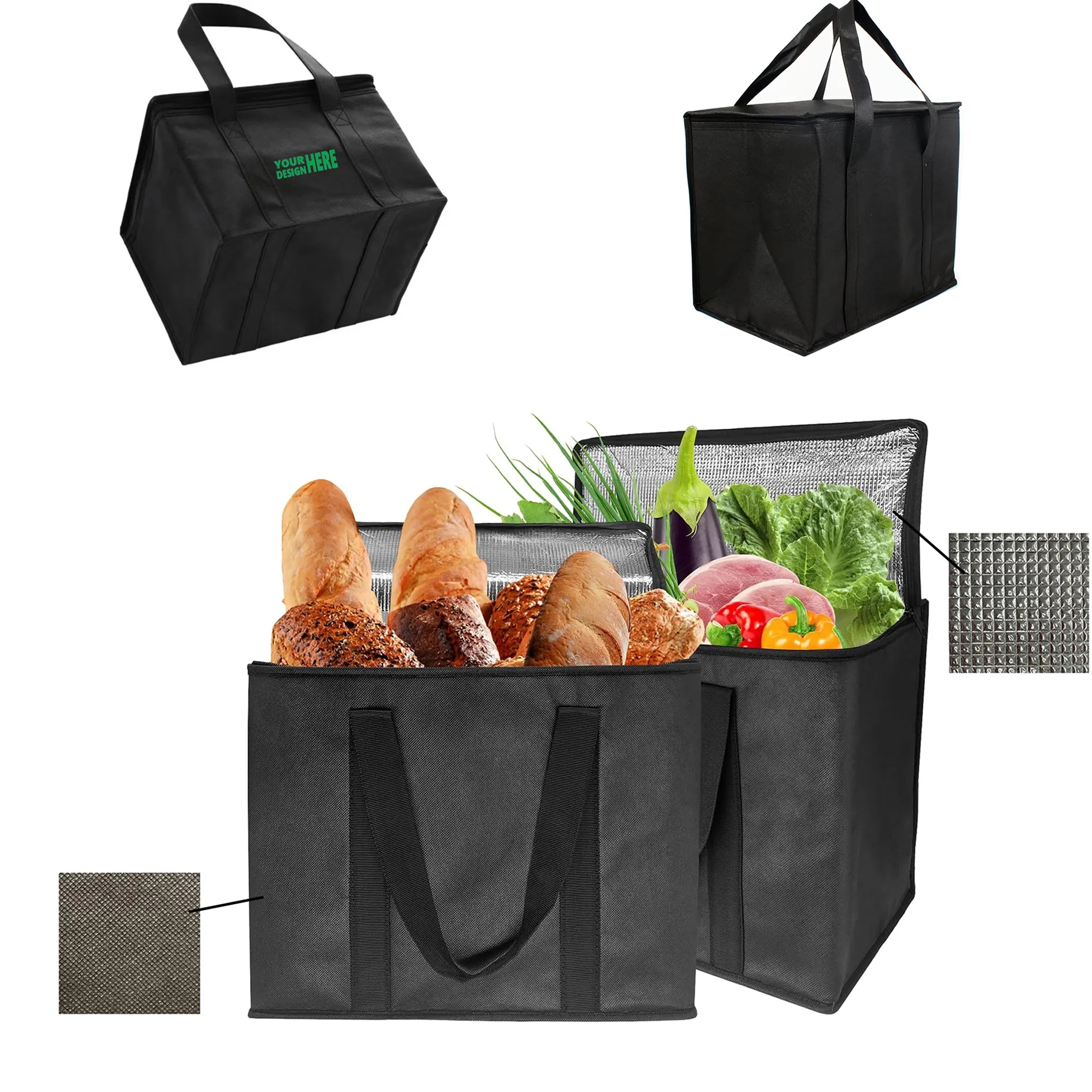 MOQ20 Non-Woven Insulated Aluminum Foil Bag 3