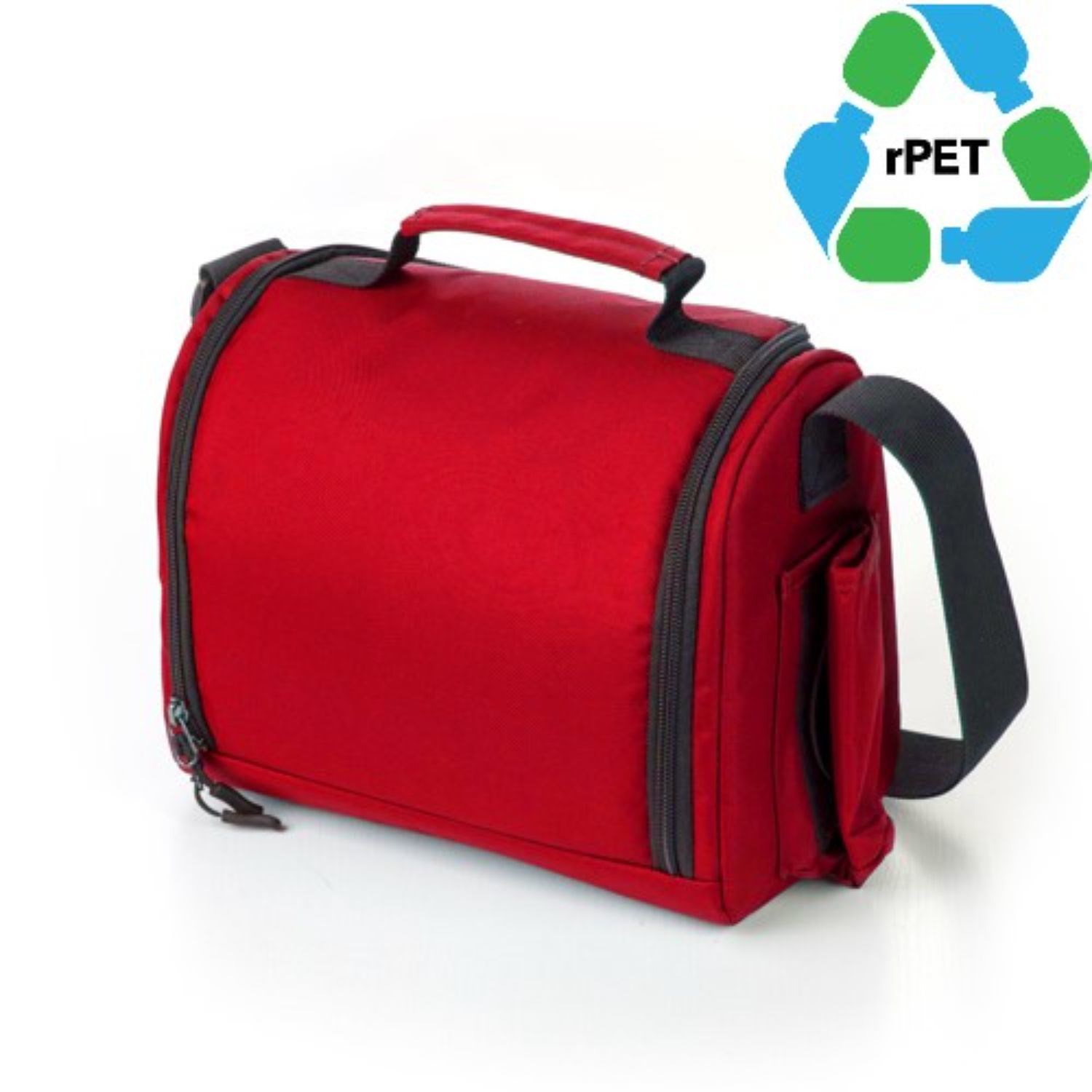 6-Can rPET Recycled 600D Polyester Insulated Cooler Bag 4