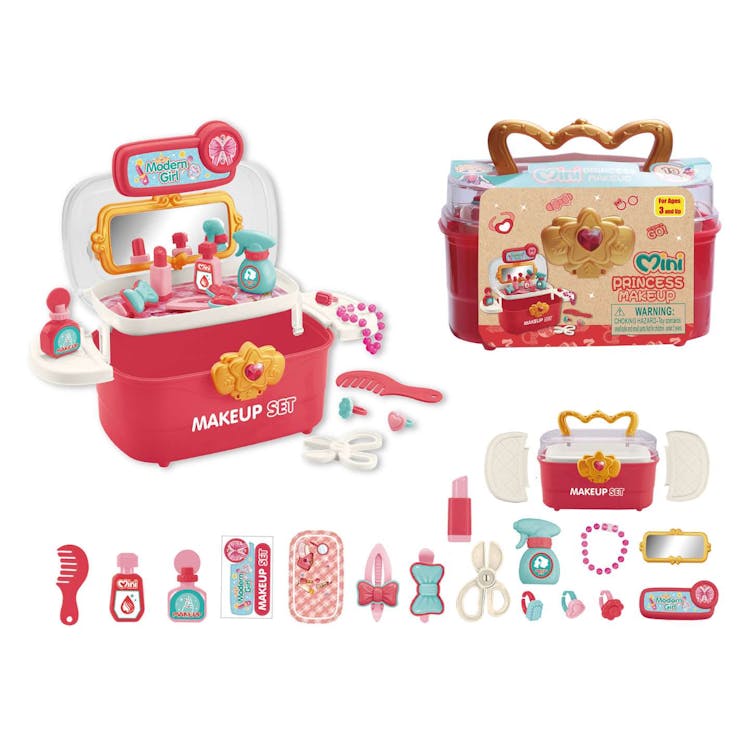 Portable Mini Princess Makeup Playset - 19 Piece 2