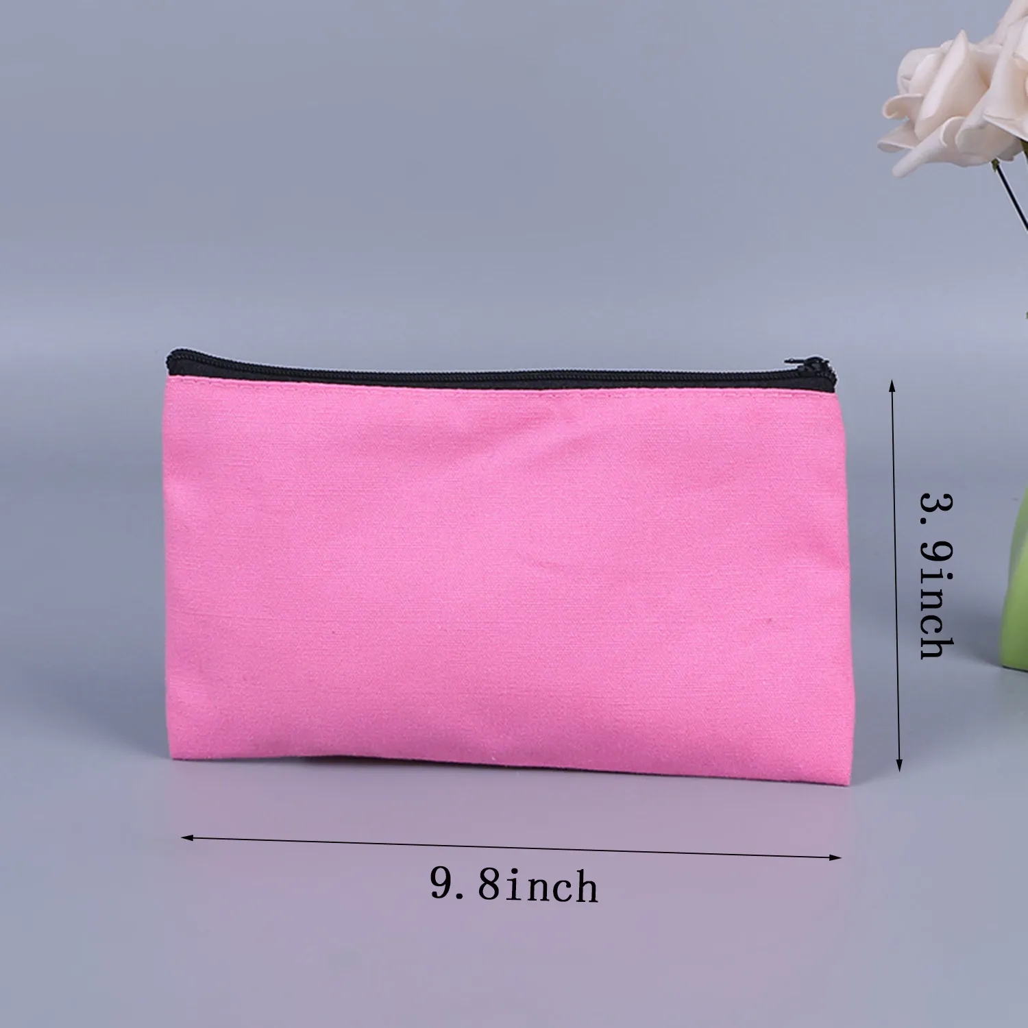 Zipper Custom Canvas Pencil Case 6