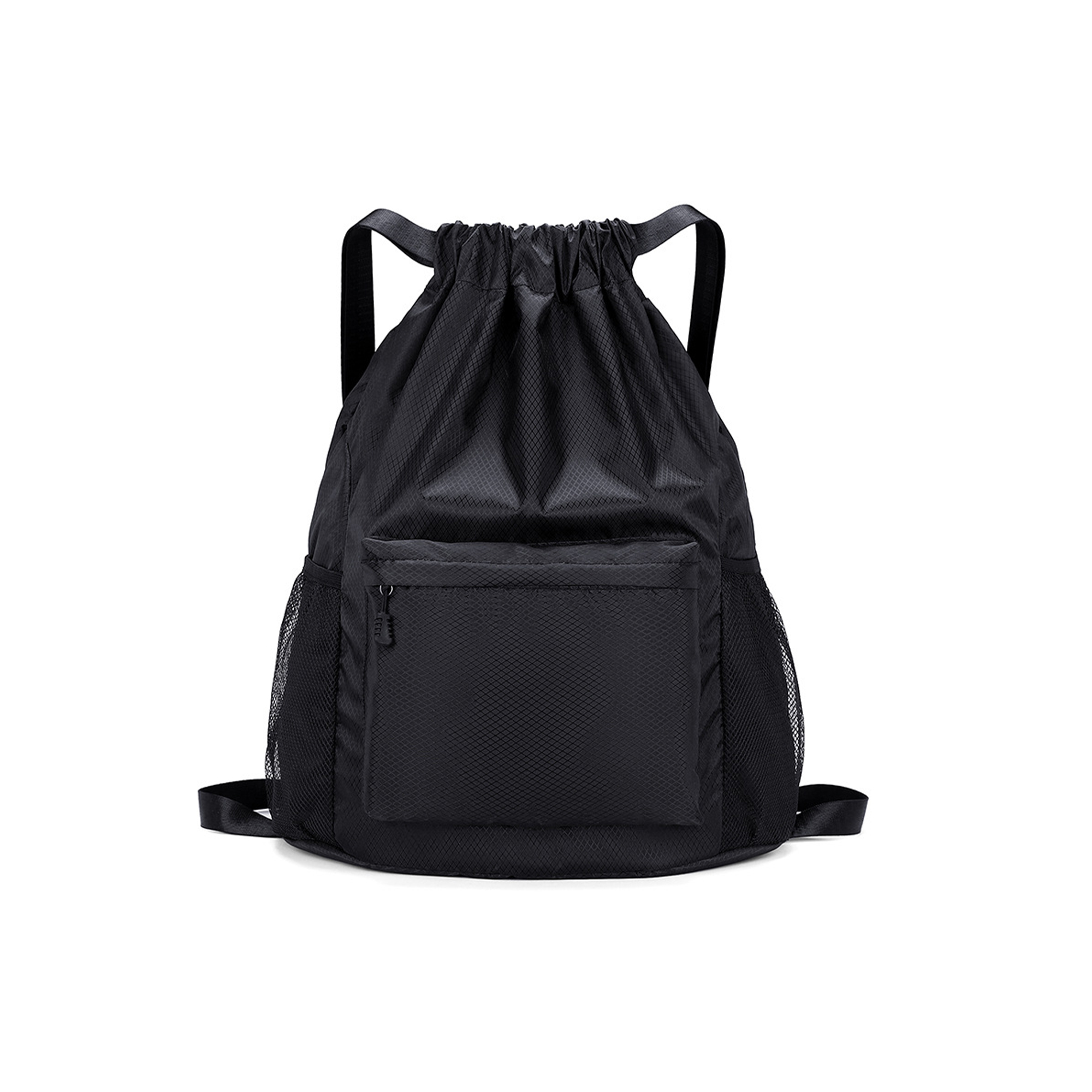 Customizable Oxford Mesh Gym Bag with Zipper Pocket 3