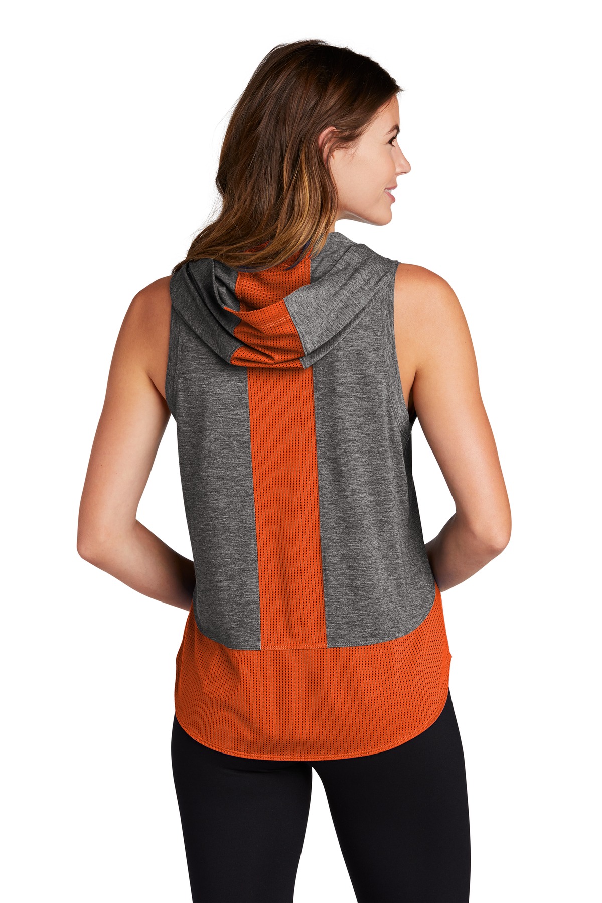 Sport-Tek Women's PosiCharge Tri-Blend Wicking Draft Hoodie Tank. LST410 33