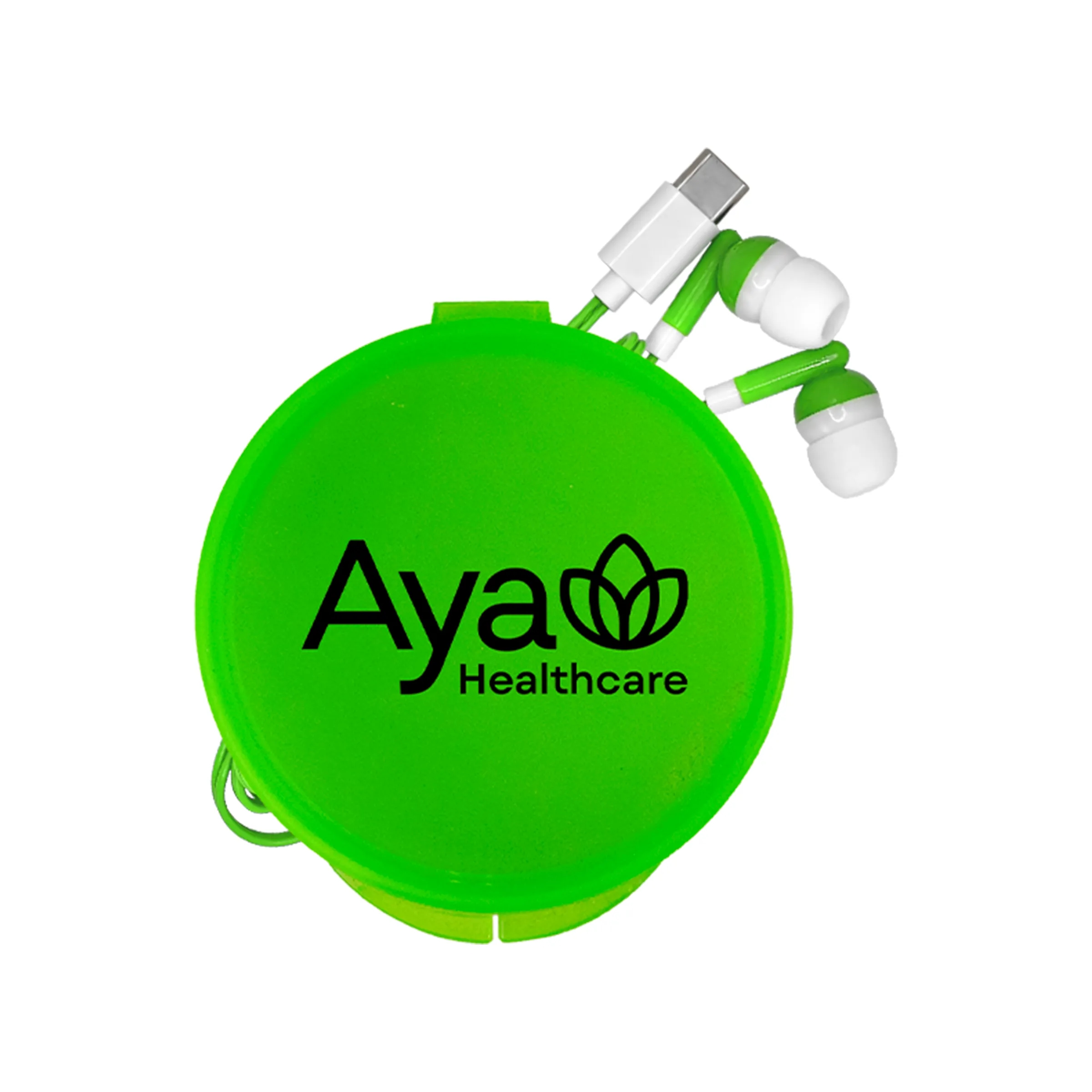 Round Type C Ear Bud Case 18