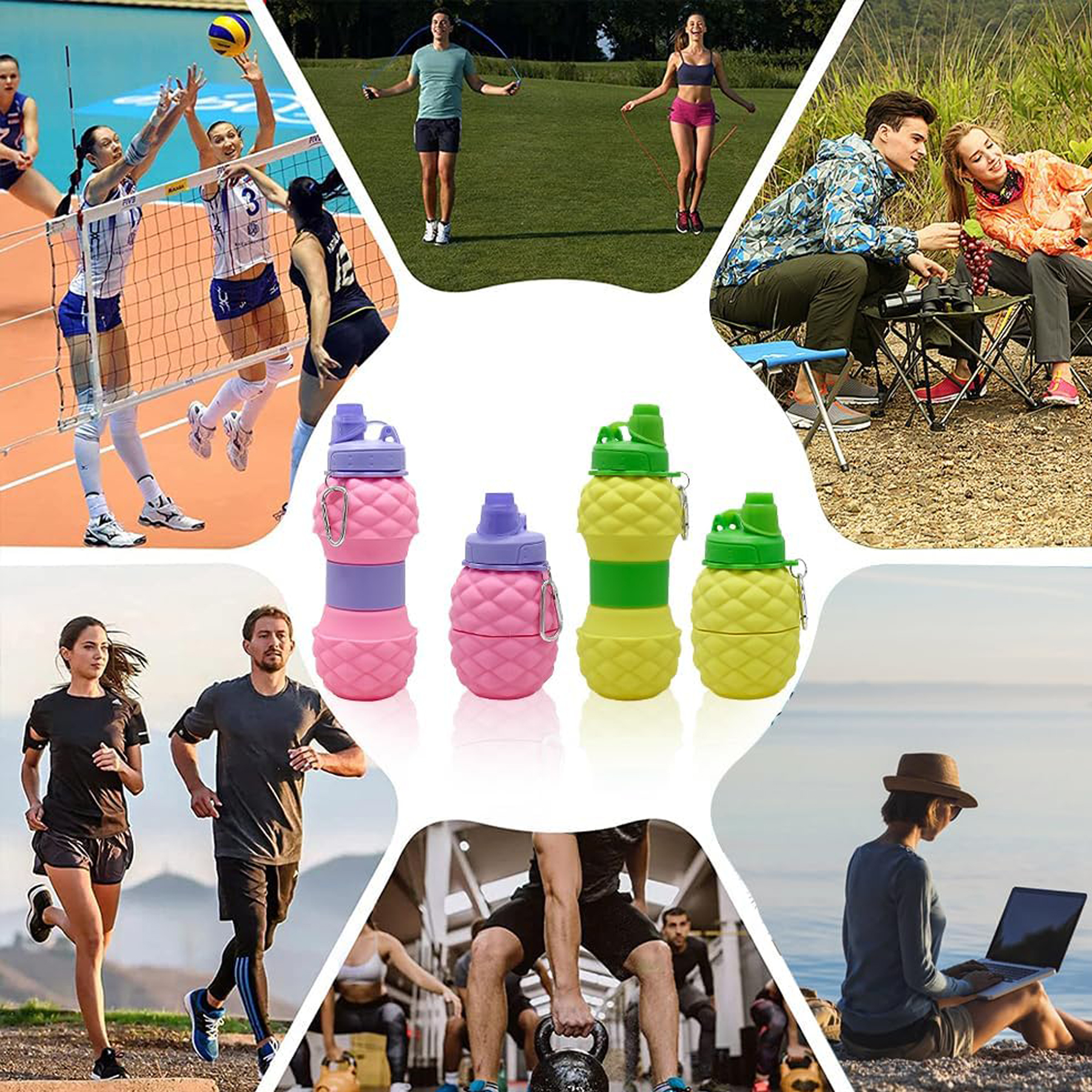 Foldable Silicone Water Bottle 5