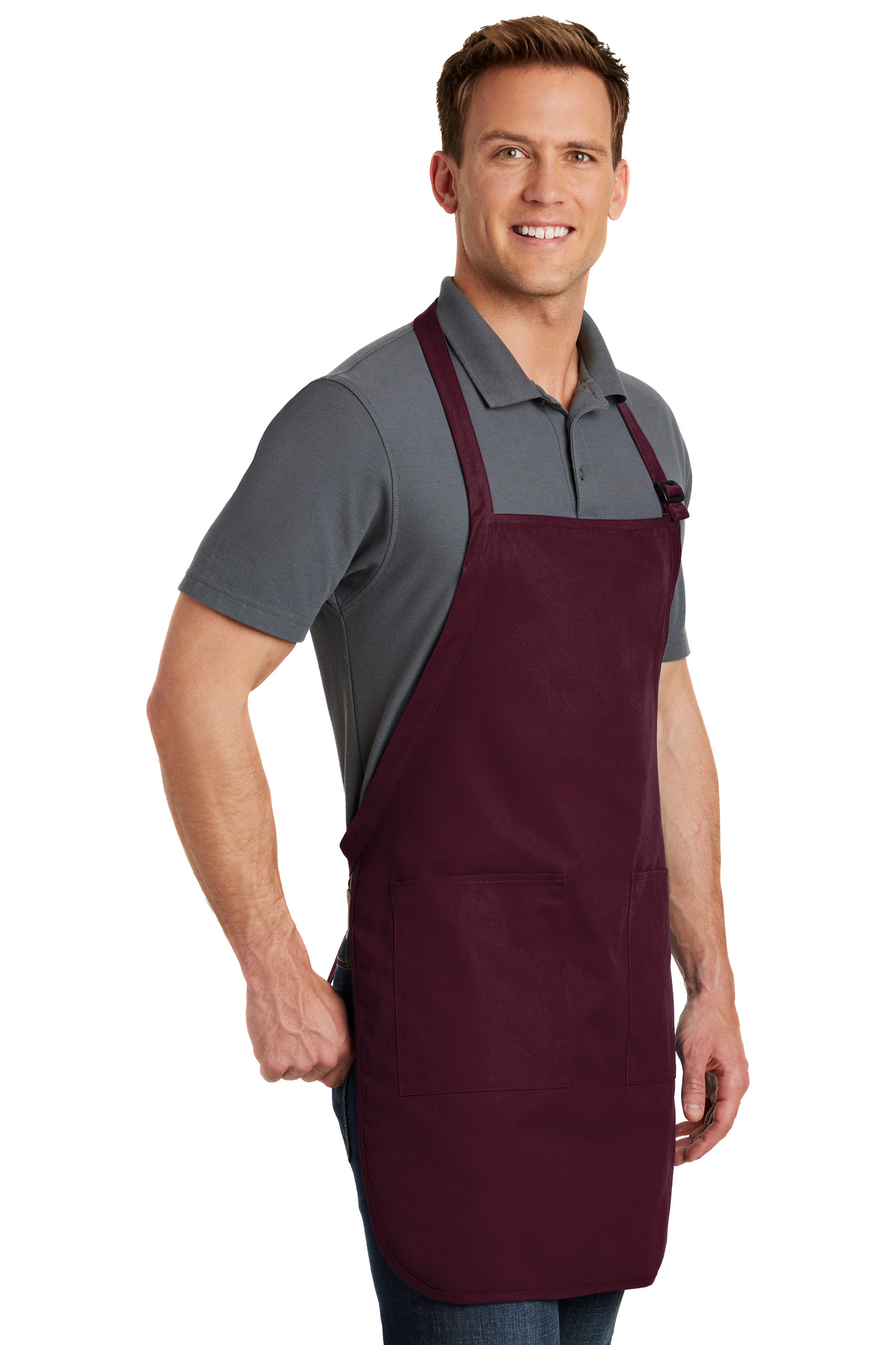 Port Authority Full-Length Apron with Pockets. A500 45