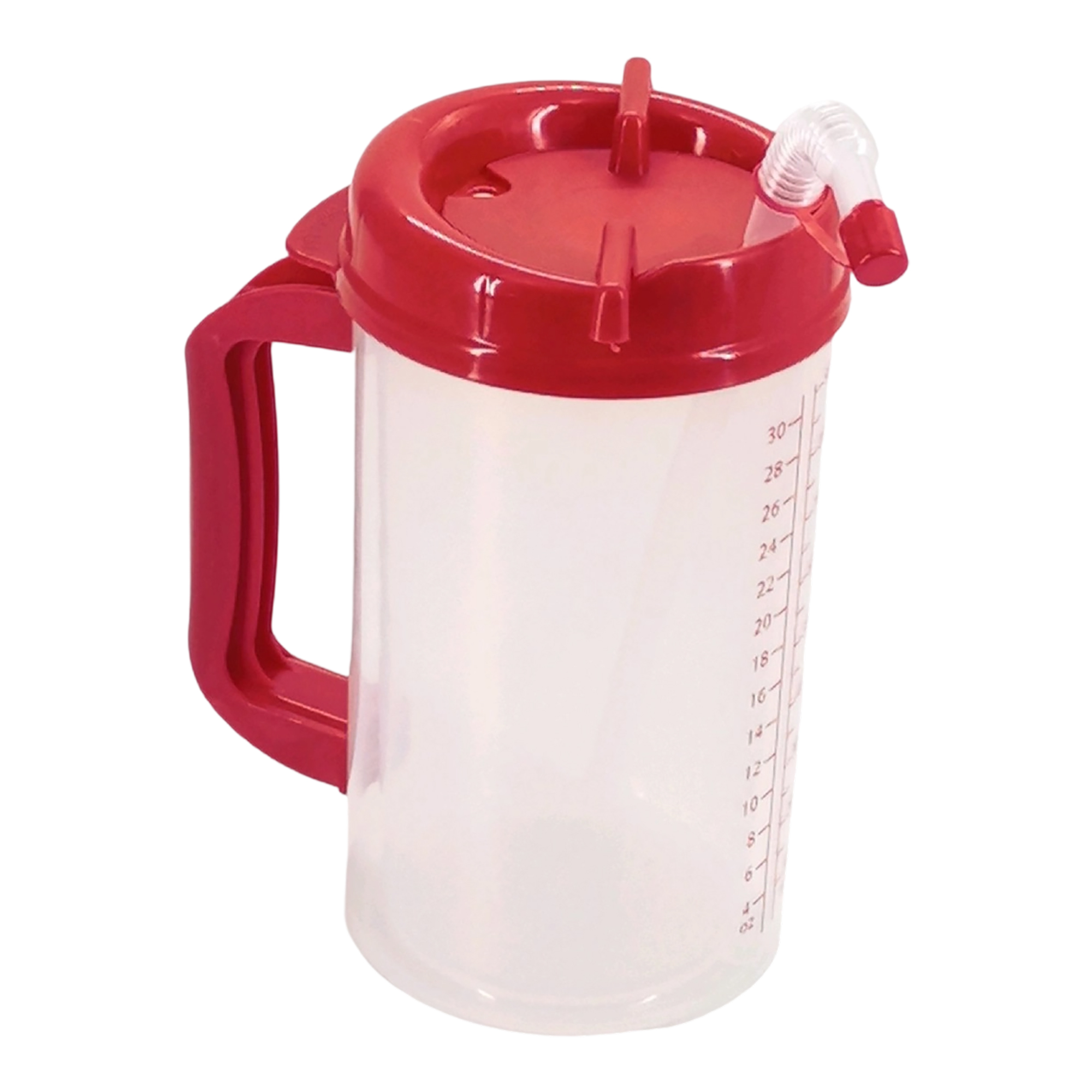30 Ounce Double Wall Measurement Mug With Lid Straw 4.3" Length x 7.7" Height 1