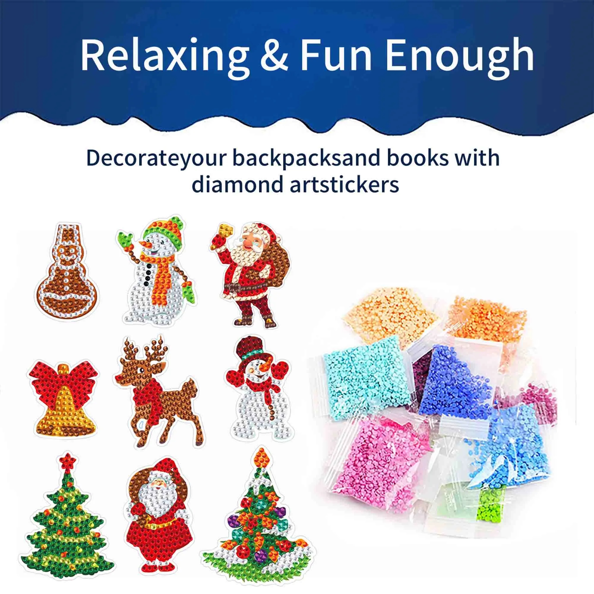 Christmas 5D Diamond Painting Stickers 2