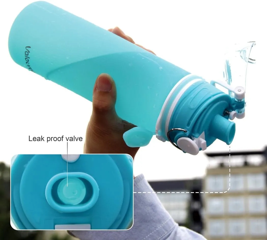 26 Oz Leak Proof Foldable Silicone Sports Water Bottles 5