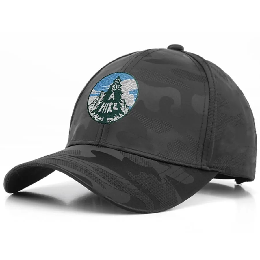 Dark Camou Polyester Baseball Cap 5