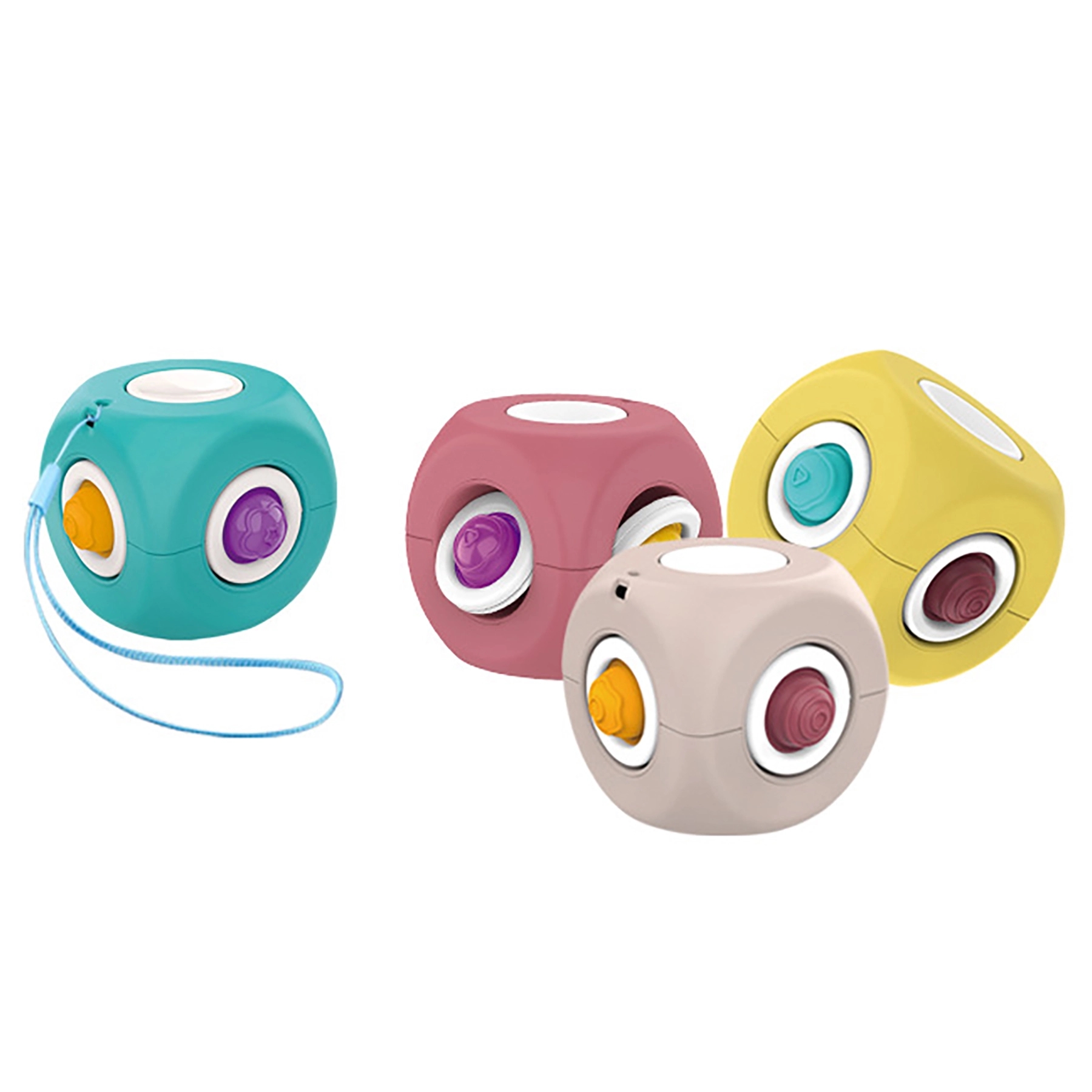 Rotatable Simple Dimple Fidget Toy Stress Relief Pop 7
