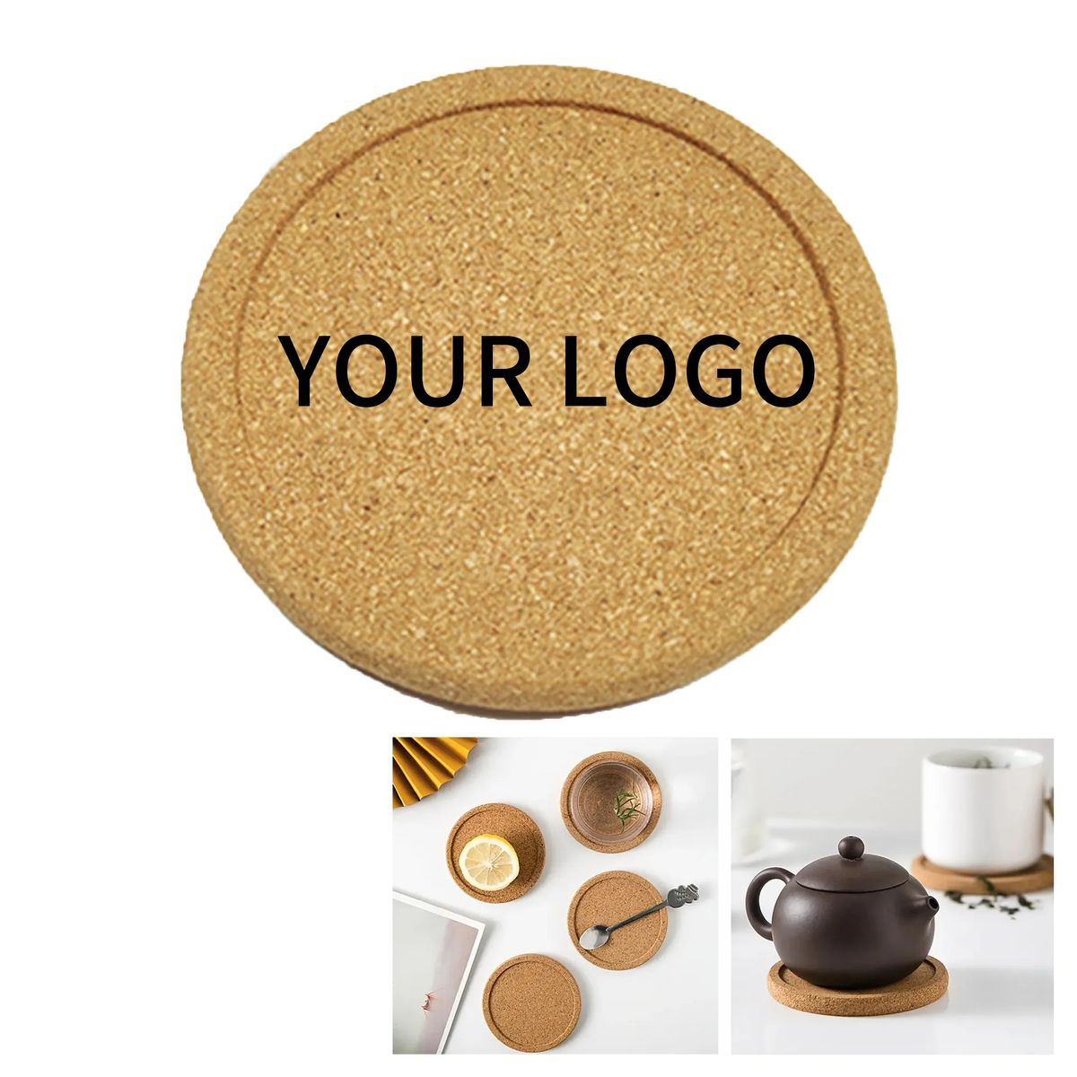Round Cork Coaster 3.9 Inch for Hot and Cold Drinks 1