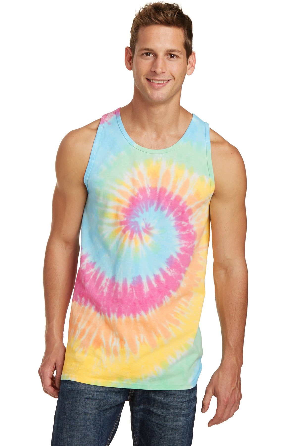 Port & Co Tie-Dye Tank Top. PC147TT 52
