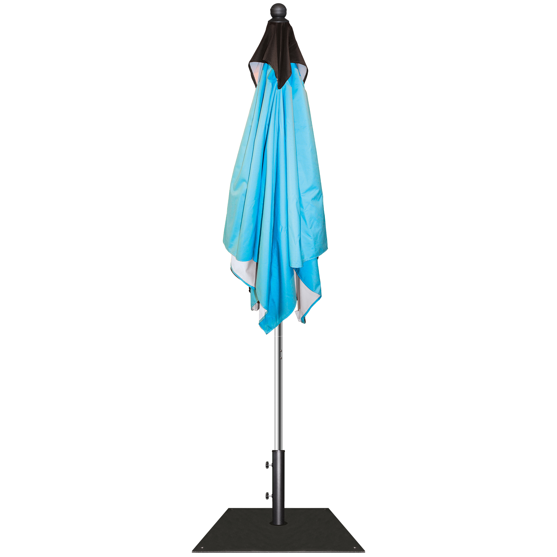 7.5' Heavy Duty Square Umbrella Kit with Steel Base 2
