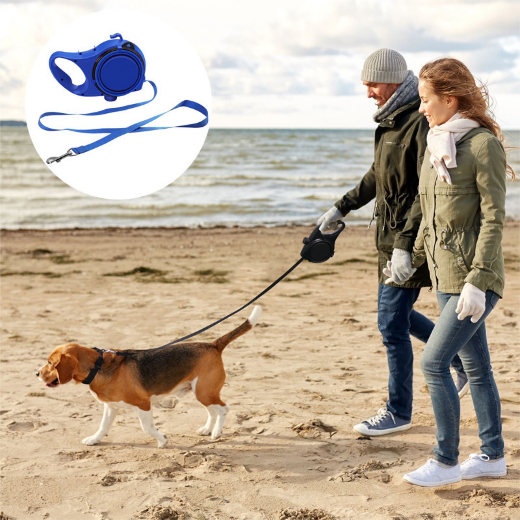 3 in 1 Retractable Dog Leash 1