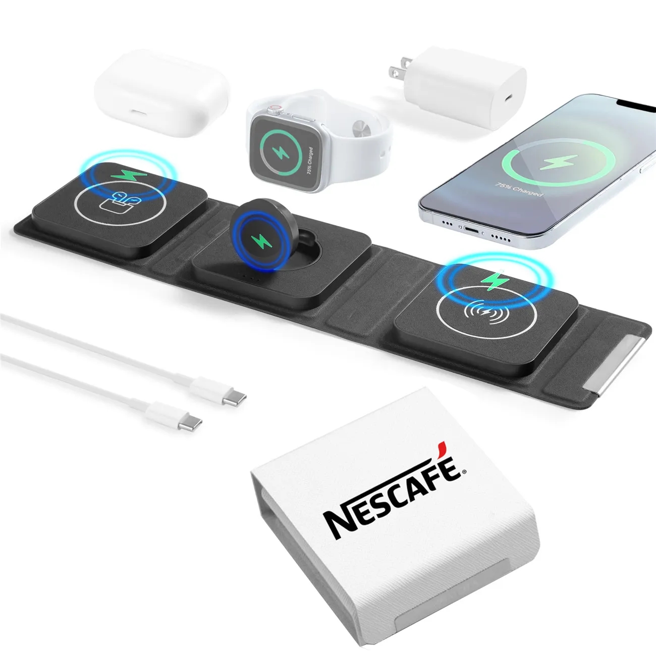 Portable 3 in 1 Travel Wireless Charger 6