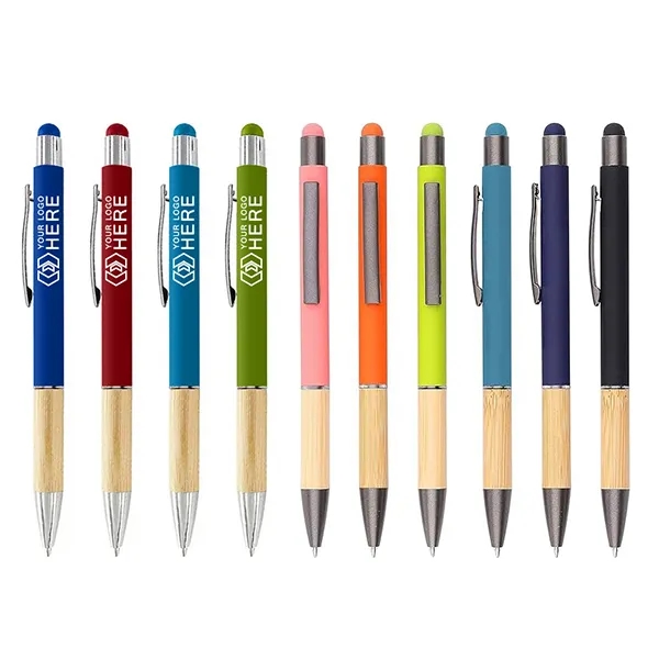 Saratoga Bamboo Grip Stylus Pen 2