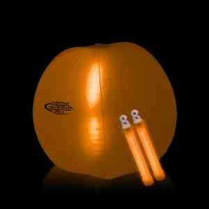 Translucent 24" Inflatable Beach Ball with Glow light Sticks 6