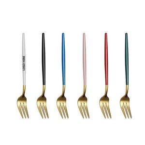 5.27 Inch Dual Color Silver Fork 13