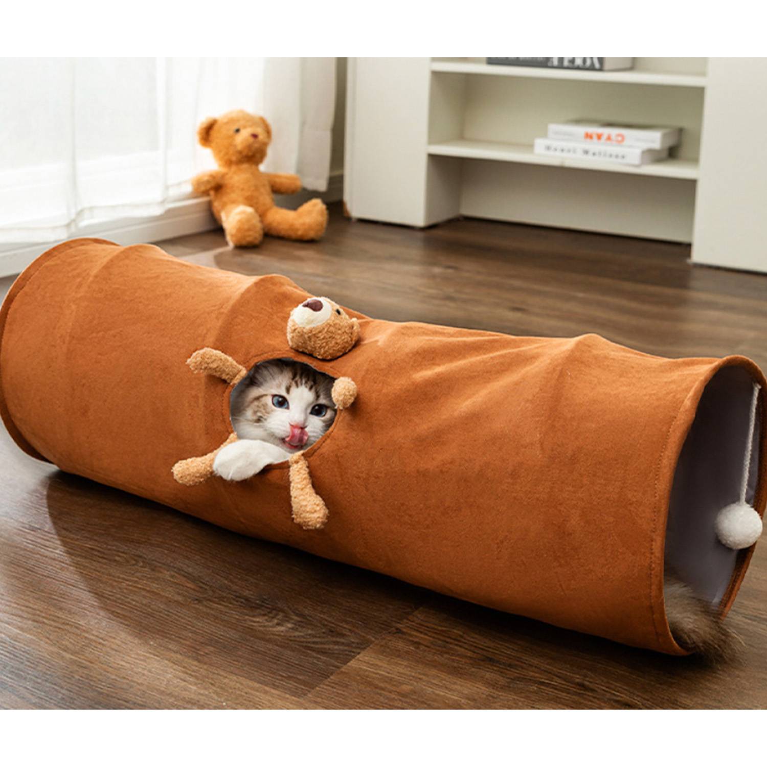 Foldable Cartoon Cat Tunnel Toy 16