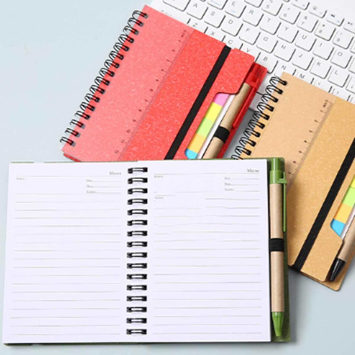 Notebook with Pen Set Sticky Notes Combo 7